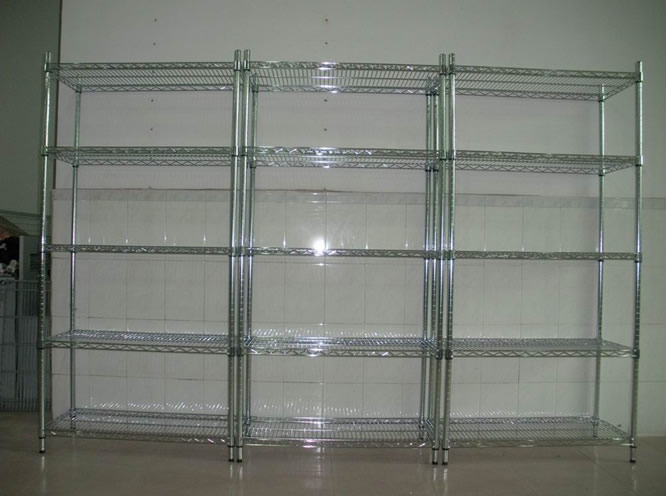 Stainless steel shelves